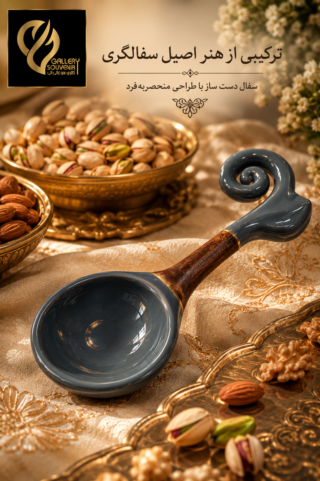 1C78EEC2-A903-4756-93FC-56CE5EE428EF قاشق سفالی سایز کوچک - تصویر 1
