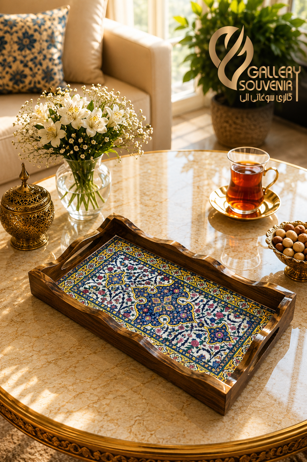 6DB23659-FB91-4400-99A0-A3814780029F سینی رولتخوری نگارستان بزرگ ۱۷*۳۷ سانت - تصویر 1